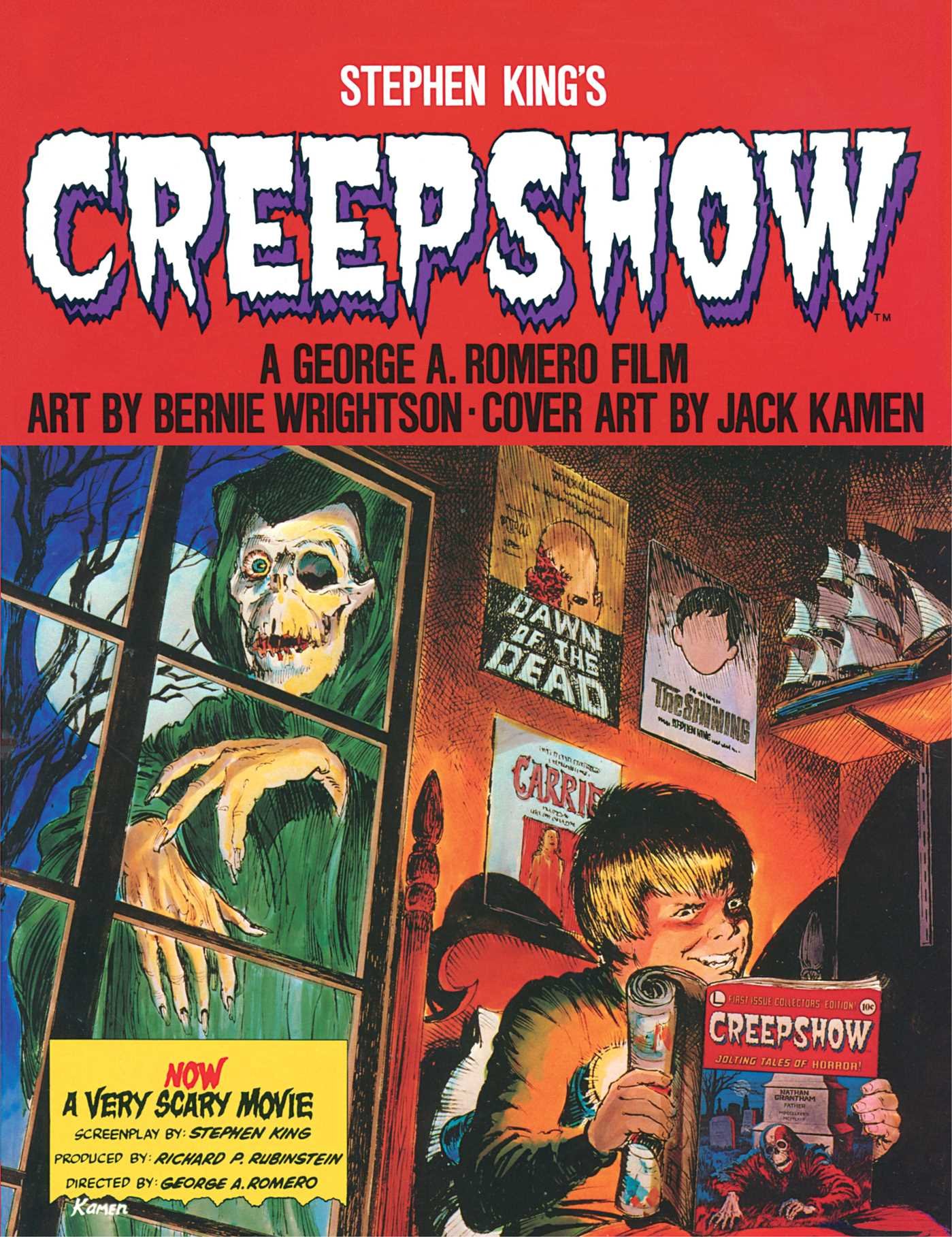 Curators own copy of Stephen King’s Creepshow published by Plume, 1982, featuring cover art by Jack Kamen