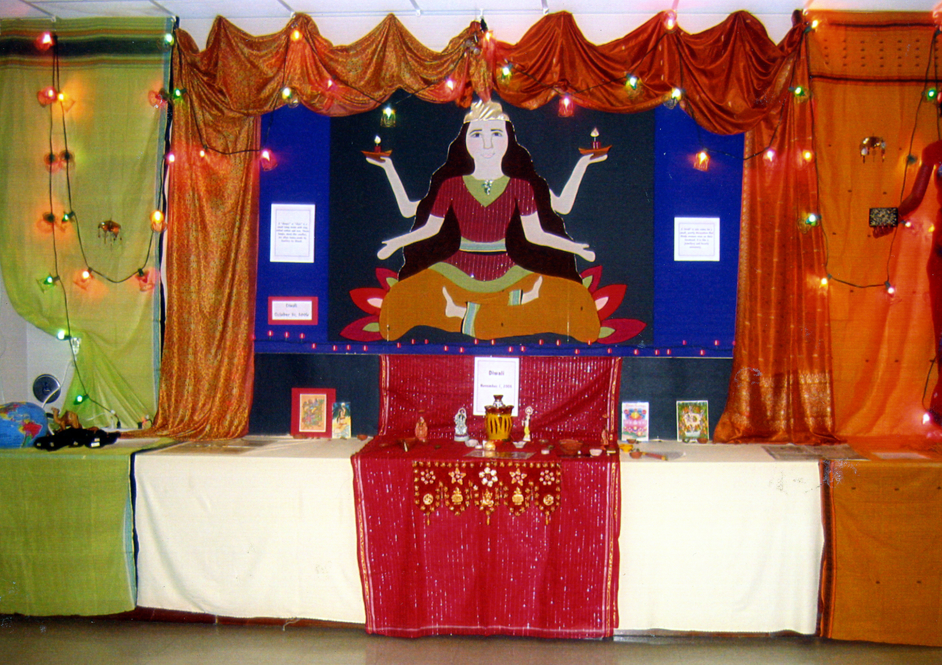 Diwali celebration setup