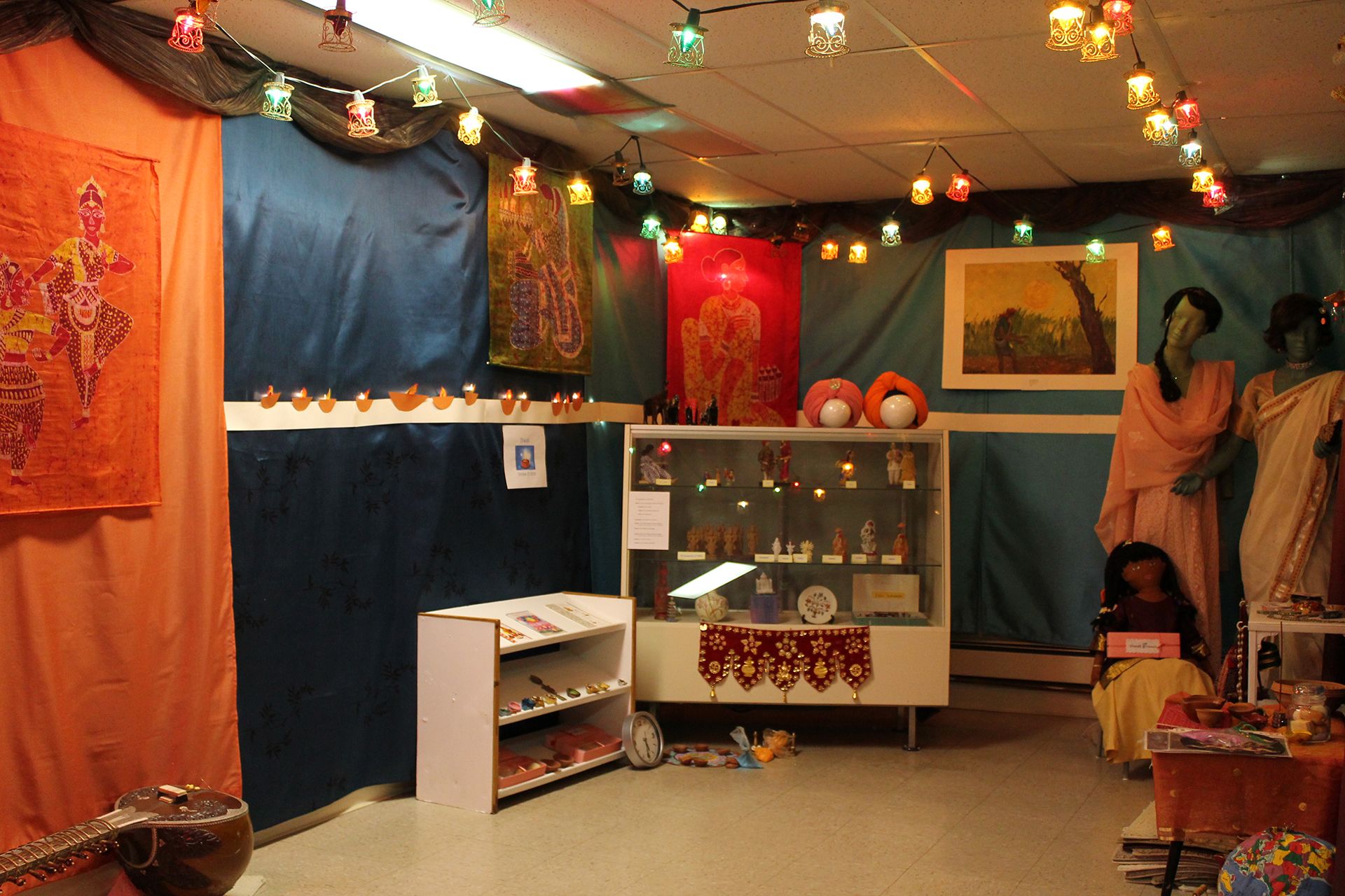 Diwali celebration setup