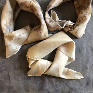 tea dyed silk bandana tea dyed silk bandana