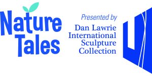Nature Tales logo presented by dan lawrie international sculpture collection