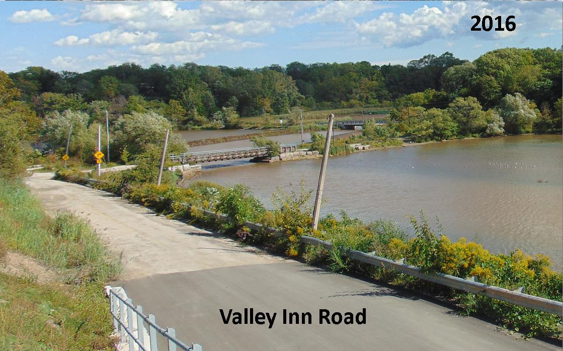 Current photo of Valley Inn Road with paved road
