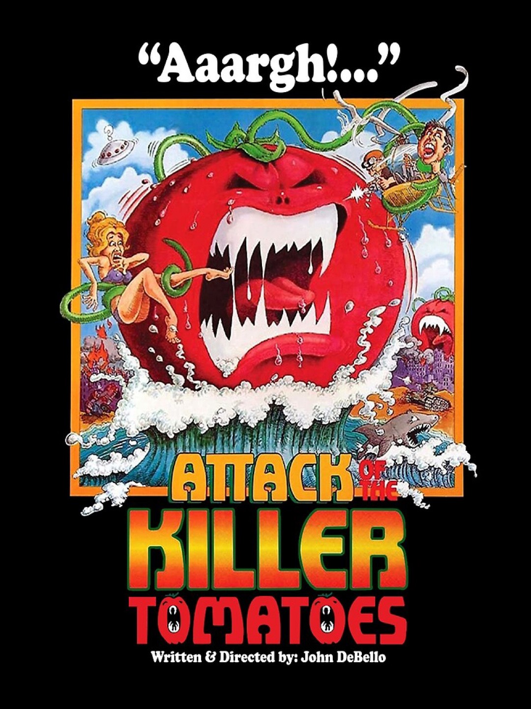 A promotional poster for Attack of the Killer Tomatoes (1978). Source: Wikimedia.