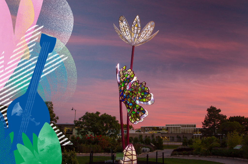 Bloodroot Sculpture With Senese Artwork