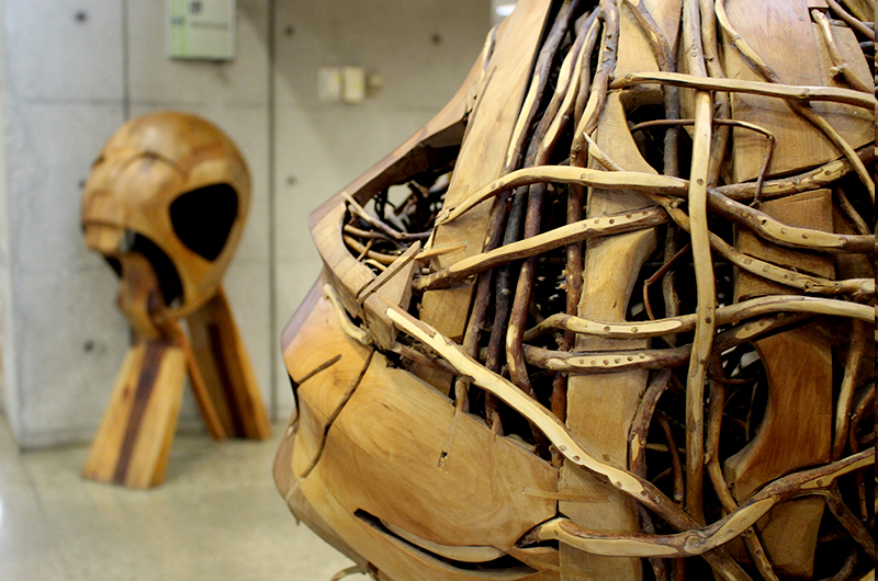 Venus and Marte Wooden Sculptures of Heads