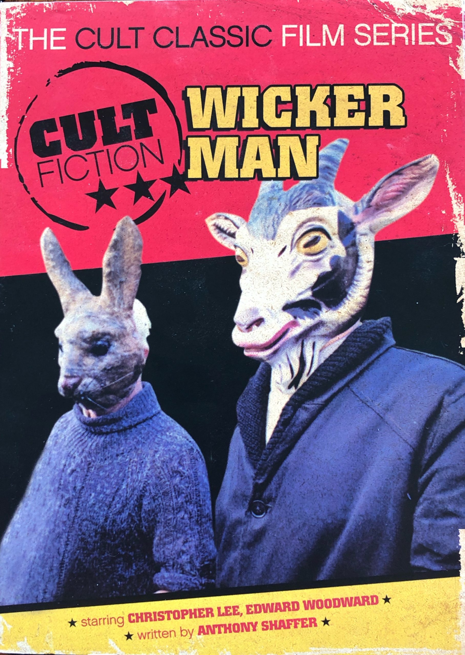 Curators copy of The Wicker Man. Cult Classic Film Series. A Studio Canal DVD. Copyright 2006 Anchor Bay Entertainment Inc. Copyright 1973 Canal + U.K. LTD. All rights reserved.